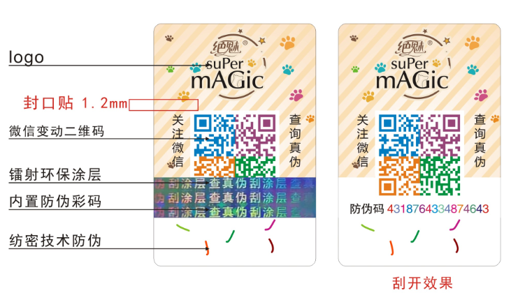 動(dòng)態(tài)彩碼防偽標(biāo)簽